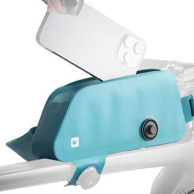 Produktbild von 2L Fahrrad-TopTube-Tasche, magnetische Fahrradtasche, Fahrrad-Fronttasche, Rennrad-Gepäckträger-Tasche, Schnellverschluss-Fahrradtasche,  Blau