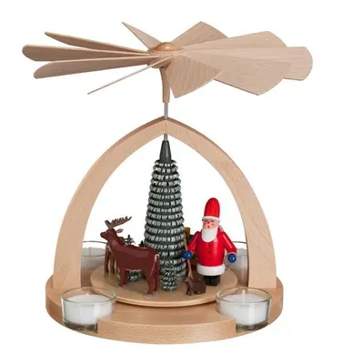Produktbild von Tischpyramide Weihnachtsmann bunt BxHxT 20,5x22x20cm