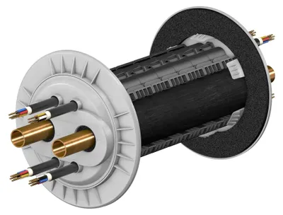 Productafbeelding van Doyma wanddoorvoer HP/O voor lucht-water warmtepompen, DN200, met geïntegreerde warmte-isolatie, 1 stuk.