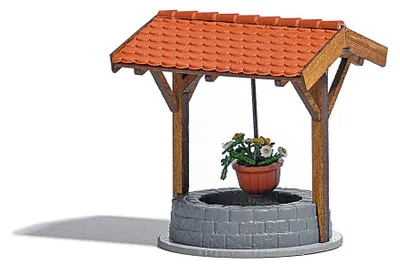 Produktbild von Busch Brunnen m. Blumen H0 1524