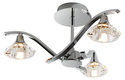 Immagine prodotto di Lampada a sospensione LANGELLA cromata 3xG9x15W in metallo, dimensioni: 18,5x45x45 cm, IP20, Endon