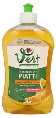 Zdjęcie produktu dla Płyn do naczyń Vert Piatti Arancia e Mandarino 500ml - ChanteClar