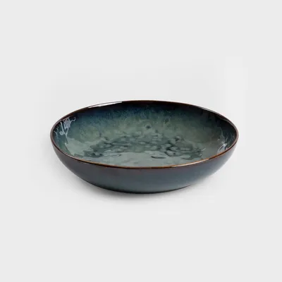 Zdjęcie produktu dla HOMLA Talerz MIDO głęboki ciemnozielony 21,5 x 5 cm