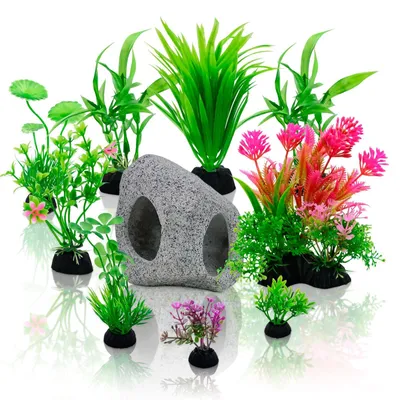 Immagine prodotto di Set di 10 piante artificiali per la decorazione di acquari