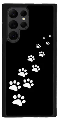 Produktbild von TPU Silikon Hülle für Samsung Galaxy S22 ULTRA Handy Cover Case Schutzhülle Handyhülle Bumper MOTIV T10 Katzenpfoten