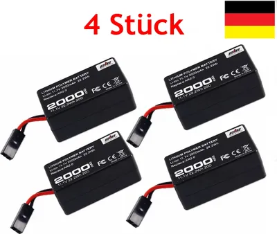 Obrázek produktu pro 4 ks 2000mAh 11,1V Li-Polymerová baterie pro kvadrokoptéru Parrot AR.Drone2.0