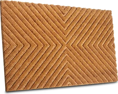 Produktbild von NYVI Fußmatte Kokos - Rutschfest, Wetterfest, für Innen und Außen - Schmutzfangmatte Kokosmatte - 45x75 cm Rechteckig - Kokos