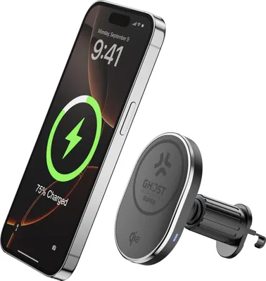 Image de Support pour smartphone Celly QI2 pour grille d'aération