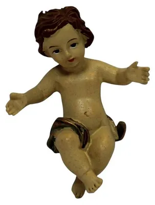 Produktbild von Heiligenfigur Jesuskind 6 cm handbemalt Polyresin Deko Figur