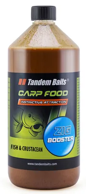 Produktbild von Tandem Baits Carp Food Zig Booster Fisch & Schalentiere, Karpfen Angeln ohne Mühe, Köder zum Große-Fische-Angeln, Karpfenzubehör für Profis & Hobby-Angler 1 ml