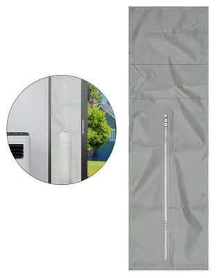 Produktbild von Klimaanlagen Fensterabdichtung 92×25 cm, doppellagig isolierend, wasserdicht, mit Reißverschluss und Klettband für mobile Klimageräte