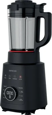 Image de Mixeur Chauffant Sencor SBU 0510BK, 2-en-1 Mixeur et Cuiseur, 9 Vitesses, Pichet en Verre Borosilicate