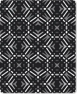 Produktbild von MuchoWow® Mauspad Mousepad Muster - Schwarz und Weiß - Geometrie 30x40 cm - Mousepads - Maus Mat - Pad - Mausunterlage - Mausmatten