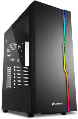 Produktbild von Famanu Gaming-Gehäuse mit USB 3.2 Gen 1 und Erweiterungssteckplätzen - RGB