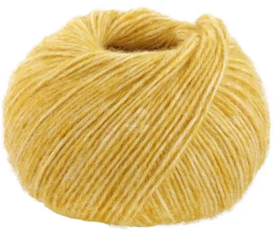 Produktbild von Lana Grossa - Natural Alpaca Pelo 0027 senfgelb meliert