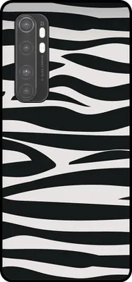 Produktbild von Smartphonica Handytasche geeignet für Xiaomi Mi Note 10 Lite mit Zebradruck - TPU zurück Abdeckung Fall Zebra-Design - Schwarz Weiß