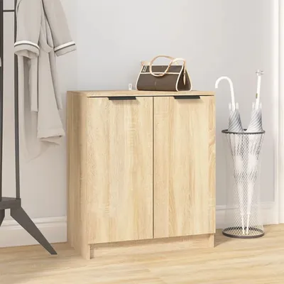Zdjęcie produktu dla Szafka na buty dąb sonoma 59x35x70 cm materiał drewnopochodny