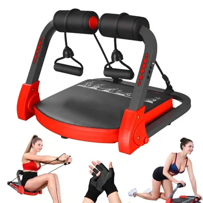 Produktbild von Multifunktionales Bauchmuskeltrainer-Rad, 21-in-1 Core Trainer – Fitnessgerät aus Edelstahl