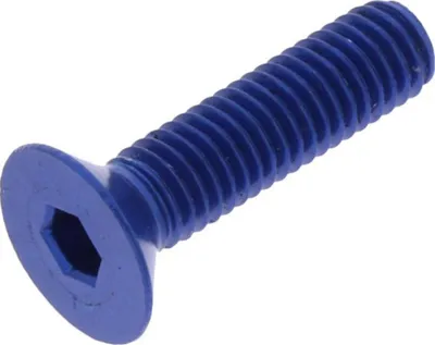 Produktbild von Senkschraube JMP Bolt M5x0,8mm 20mm Aluminium blau