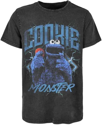 Produktbild von Sesame Street T-Shirt Herren Krümelmonster Heavy Metal schwarz L