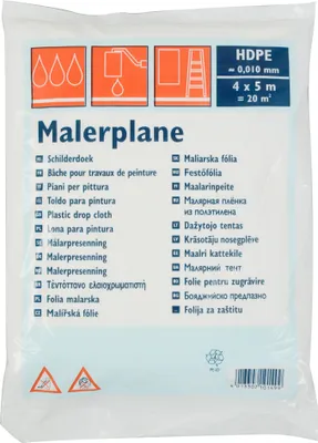 Produktbild von Abdeckplane Abdeckfolie HDPE 10 my „profi“ 4 x 5 m