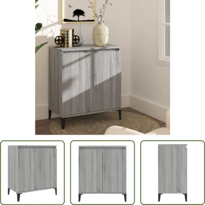 Produktbild von The Living Store Sideboard Grau Sonoma 60x35x70 cm Holzwerkstoff