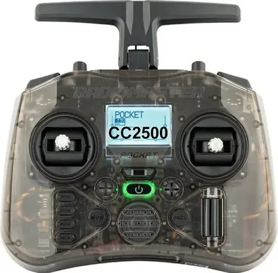 A studio shot of a remote control.