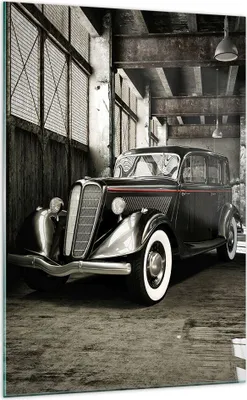 Produktbild von Bilder auf glas - Einteilig - Auto klassisch auto modell - 70x100cm - Glasbilder - Wandbilder - Bilder - Wanddekoration aus Glas - Glas Bilder - Wandbild auf Glas - GPA70x100-2557