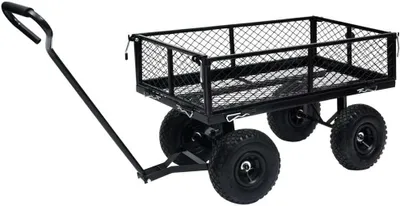Produktbild von Möbel Gartenwagen Schwarz 250 kg - Bollerwagen CLORIS6663634