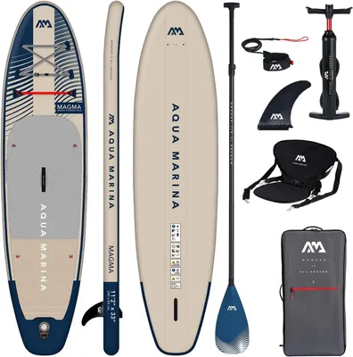 Produktbild von AQUA MARINA MAGMA 11'2 iSUP Board Set Kajaksitz Stand Up Paddle Surfboard 340cm