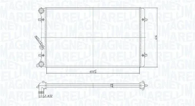 Produktbild von MAGNETI MARELLI Kühler, Motorkühlung x 350213190800