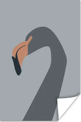 Produktbild von MuchoWow® Poster Pastell - Farbe - Flamingo 120x180 cm - Kunstposter