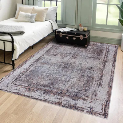 Produktbild von Mazovia Koberec Abstraktní, Vintage - Obývací Pokoj, Ložnice, Jídelna, Kancelář - Nízký Fleece - Obdélník - Moderní Praní v pračce Shabby - 160x230 cm