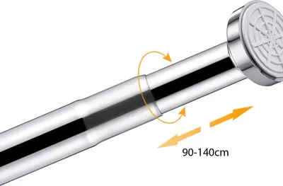 Produktbild von Ailiebe Design® Duschvorhangstange Teleskopstange Klemmstange Ausziehbar 90-140cm