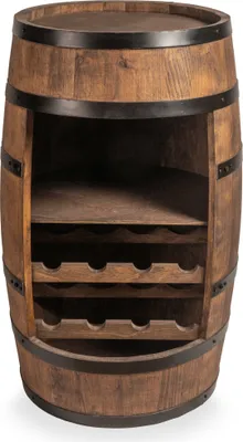 Immagine prodotto di CREATIVE COOPER Portabottiglie - Mobile bar - Mobile per alcolici da uomo - Botte per vino - Bar a botte - Bar per vino - Bar a botte - Mobile bar - Altezza 80 cm - Mobile bar da salotto - Bar da giardino - Mobile a botte (wengé) - Regalo per uomo
