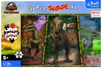 Obrázok produktu pre Trefl 50020, 104 kusov, dinosaury, 5 rok / roky