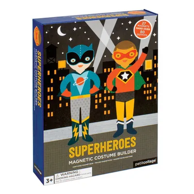 Produktbild von Petit Collage magnetisches Spielzeug Superhelden Anziehspiel multicolor