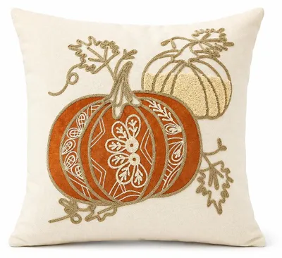Halloween-Kissenbezug 45×45 cm beige, dekorativ