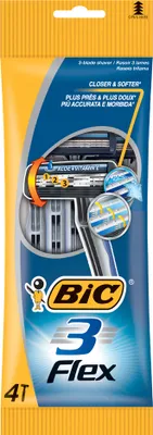 Immagine prodotto di Bic 889692 Rasoio monouso BIC 3 Flex, per uomo, confezione da 4 pz