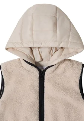 Immagine prodotto di Gilet in Pelliccia sintetica, modello 15641, colore bianco vaniglia, taglia L