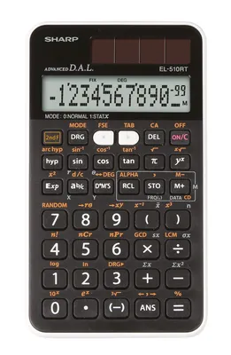 Produktbild von Sharp EL-510RNB, Tasche, Wissenschaftlicher Taschenrechner, 10 Ziffern, 1 Zeilen, Batterie/Solar, Schwarz