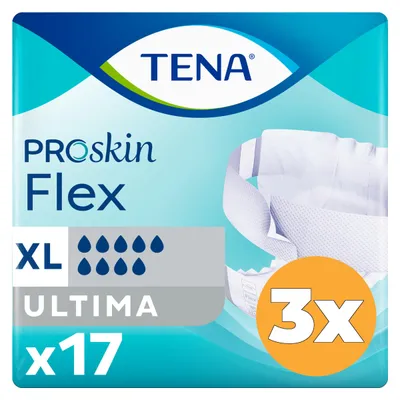 Produktbild von 3x Tena Flex Ultima Proskin Large (17 Stück)