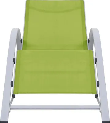 Produktbild von vidaXL Sonnenliege Textilene und Aluminium Grün