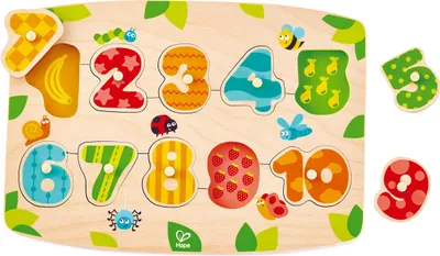 Produktbild von Hape Number Peg Puzzle, 11 Stück(e), Ausbildung, 3 Jahr(e)