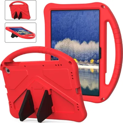 Obrázek produktu pro Dětské pouzdro pro Amazon Fire Max 11, EVA lehké nárazuvzdorné pouzdro s skládacím stojánkem a rukojetí červené