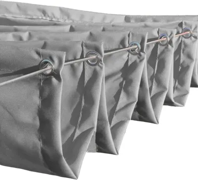 Produktbild von Sonnensegel einziehbares Sonnensegel Pergola Markise Wasserdicht Sonnenschutz Garten verstellbar 100% Schutz vor UV-Strahlungen (B:300cm L:500cm, Grau