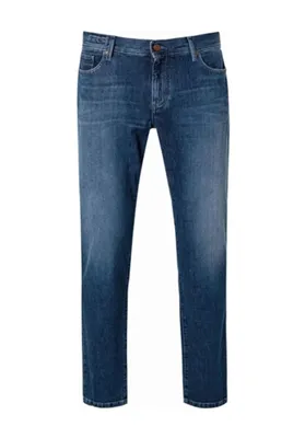 Produktbild von Alberto - Herren 5-Pocket Jeans Slim Fit - SLIM - Organic Denim (7057 1381), Größe:W31/L34, Farbe:dark blue (885)