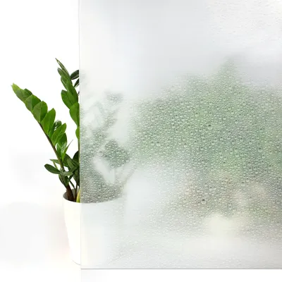 Produktbild von Fensterfolie Selbstklebend 45x50 cm - Blickdicht Wasser Tropfen - Klebefolie Fenster Sichtschutz - Selbstklebende Fenster Sichtschutzfolie für mehr Privatsphäre und Lichtdurchlässigkeit im Bad oder Büro