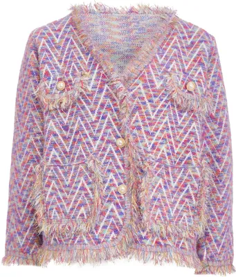 Produktbild von NALLY damen strickjacke - lila mehrfarbig, M