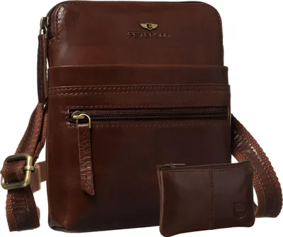 Produktbild von PTN 1901-TUM-0604 Braune Ledertasche